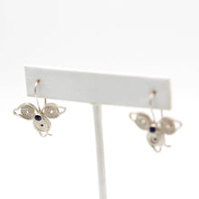 Charger l'image dans la galerie, Boucles d'oreilles - Fleurs bleutées