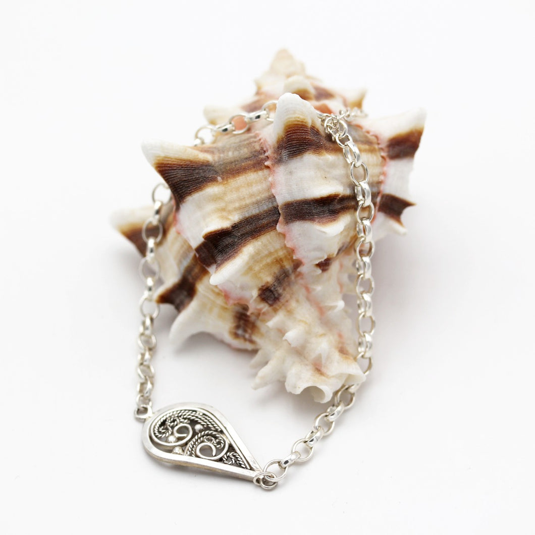 Bracelet - Ecume d'argent
